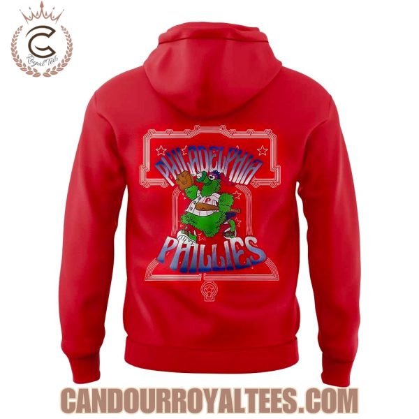 Philadelphia Phillies 2025 National Leaguea East Champions Mascot Hoodie