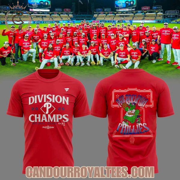 Philadelphia Phillies 2025 National Leaguea East Champions Mascot Hoodie