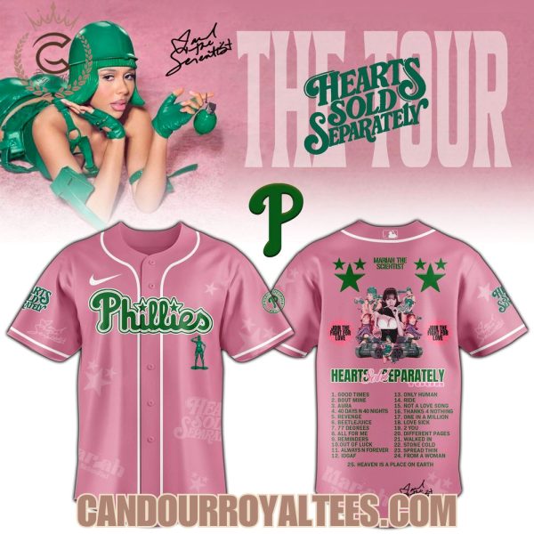 Philadelphia Phillies x Mariah the Scientist Hearts Sold Separately Tour Jersey