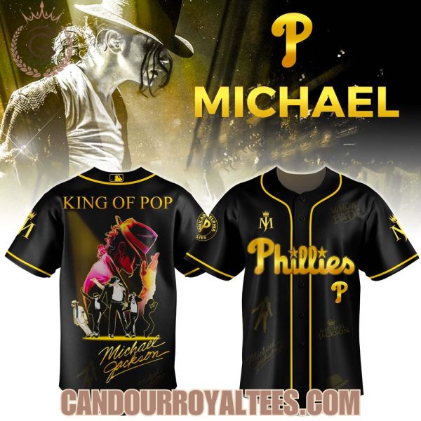 Philadelphia Phillies x Michael Jackson King Of Pop Jersey 2025