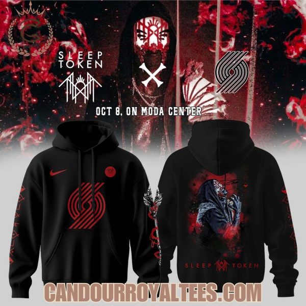 Portland Trail Blazers X Sleep Token: Even In Arcadia Tour Merch Hoodie