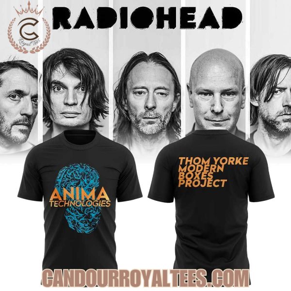 Radiohead 2025 Tour Collection Blue Brains Tshirt