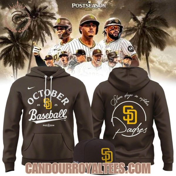 San Diego Padres Fanatics Brown 2025 MLB Postseason Tshirt, Hoodie