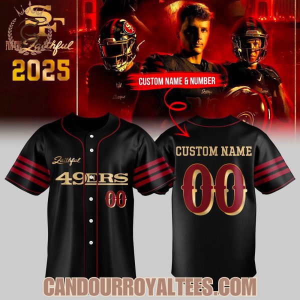 San Francisco 49ers 2025 Baseball Jersey