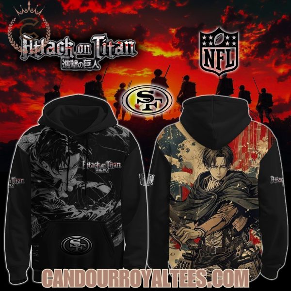 San Francisco 49ers x Attack On TiTan Hoodie 2025