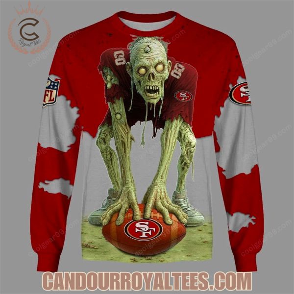 San Francisco 49ers Zombie Halloween Design Hoodie