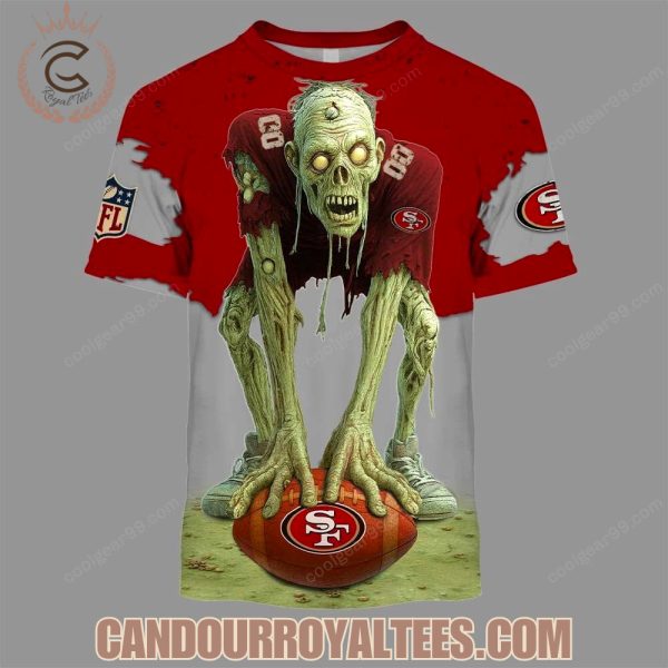 San Francisco 49ers Zombie Halloween Design Hoodie
