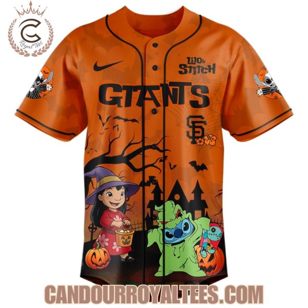 San Francisco Giants x 626 Lilo & Stitch Trick or Treat Jersey