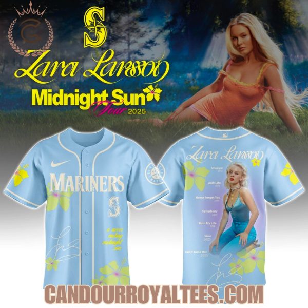 Seattle Mariners x Zara Larsson Midnight Sun Tour 2025 Jersey