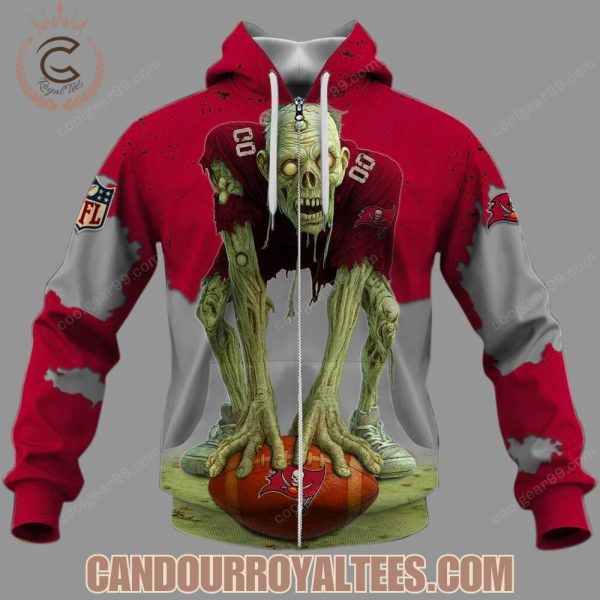 Tampa Bay Buccaneers Zombie Halloween Design Hoodie