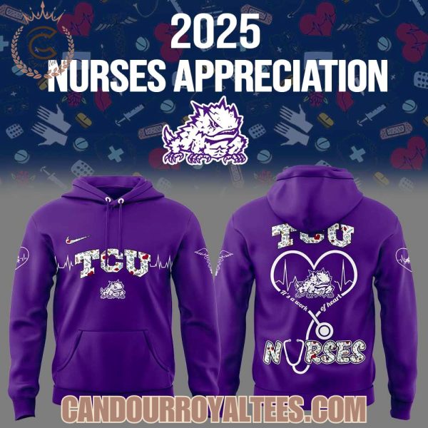 TCU Horned Frogs x Nurses Appreciation 2025 Hoodie