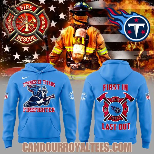 Tennessee Titans Firefighter Appreciation 2025 Hoodie