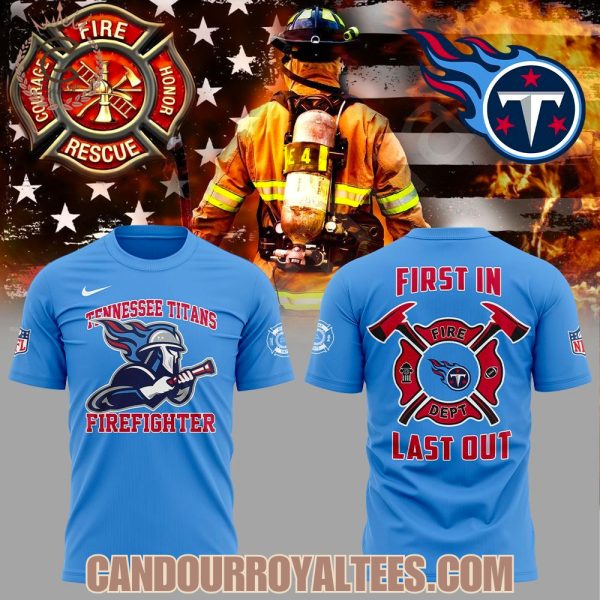Tennessee Titans Firefighter Appreciation 2025 Hoodie