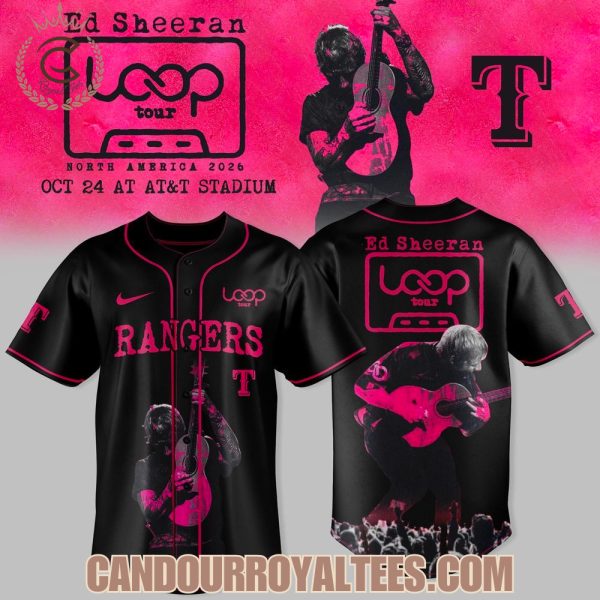 Texas Rangers x Ed Sheeran LOOP Tour 2026 North America Jersey