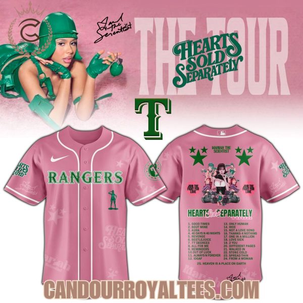 Texas Rangers x Mariah the Scientist Hearts Sold Separately Tour Jersey