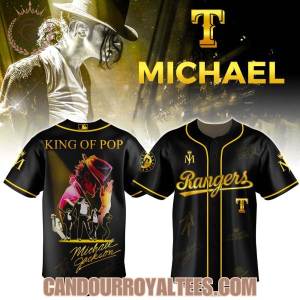 Texas Rangers x Michael Jackson King Of Pop Jersey 2025