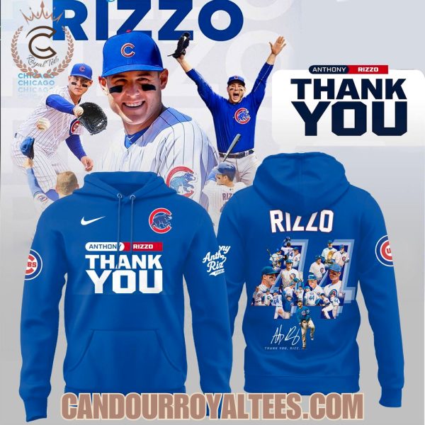 Thank You Chicago Cubs Legend Anthony Rizzo Tshirt, Hoodie