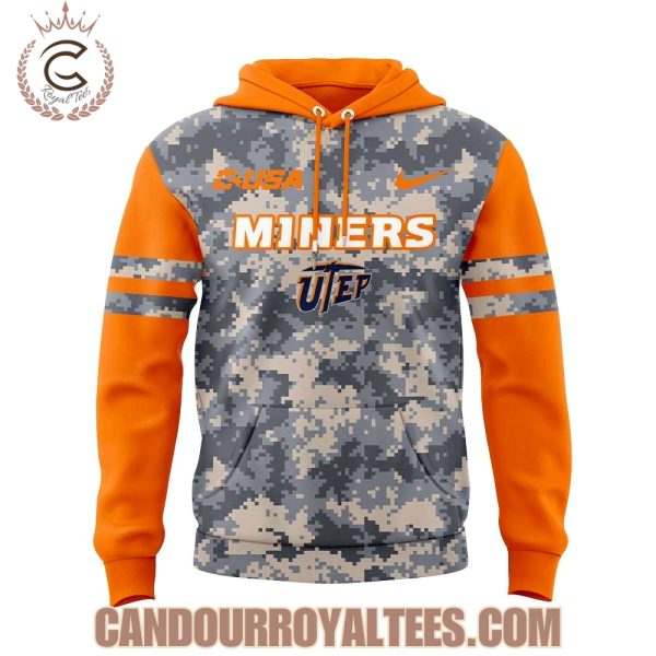 Utep Miners For Our Heroes Uniform Hoodie