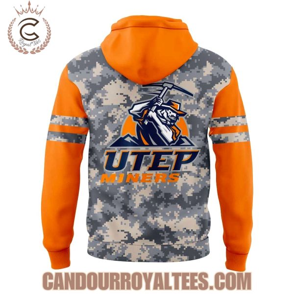 Utep Miners For Our Heroes Uniform Hoodie