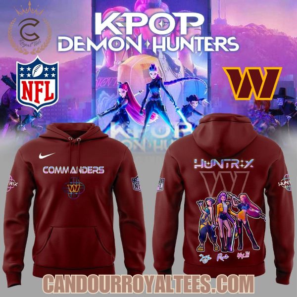 Washington Commanders x K-pop Demon Hunters Hoodie