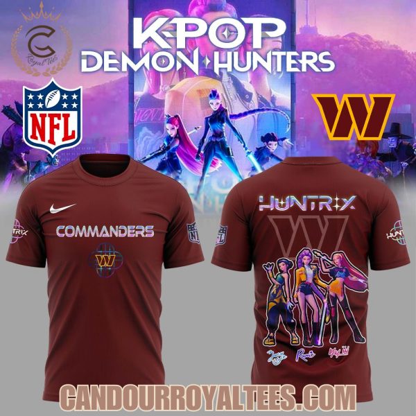 Washington Commanders x K-pop Demon Hunters Hoodie