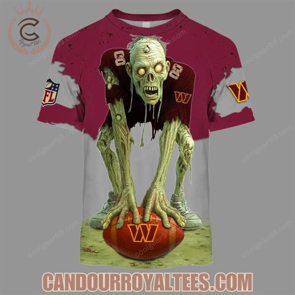 Washington Commanders Zombie Halloween Design Hoodie