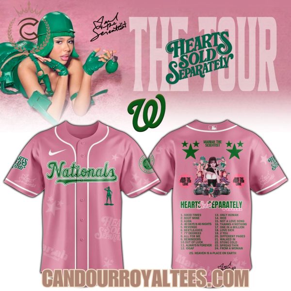 Washington Nationals x Mariah the Scientist Hearts Sold Separately Tour Jersey