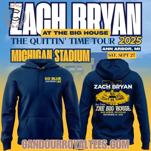 Zach Bryan x Michigan Wolverines Football The Big House Tshirt, Hoodie