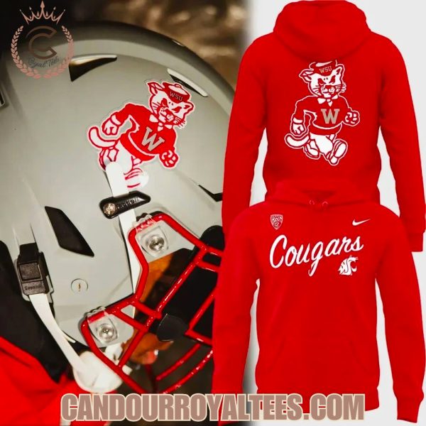 2025 Cougars Retro Logo Washington State Football Hoodie