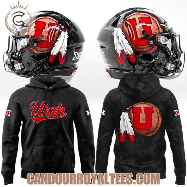 2025 Hand Painted Utah Football Hoodie