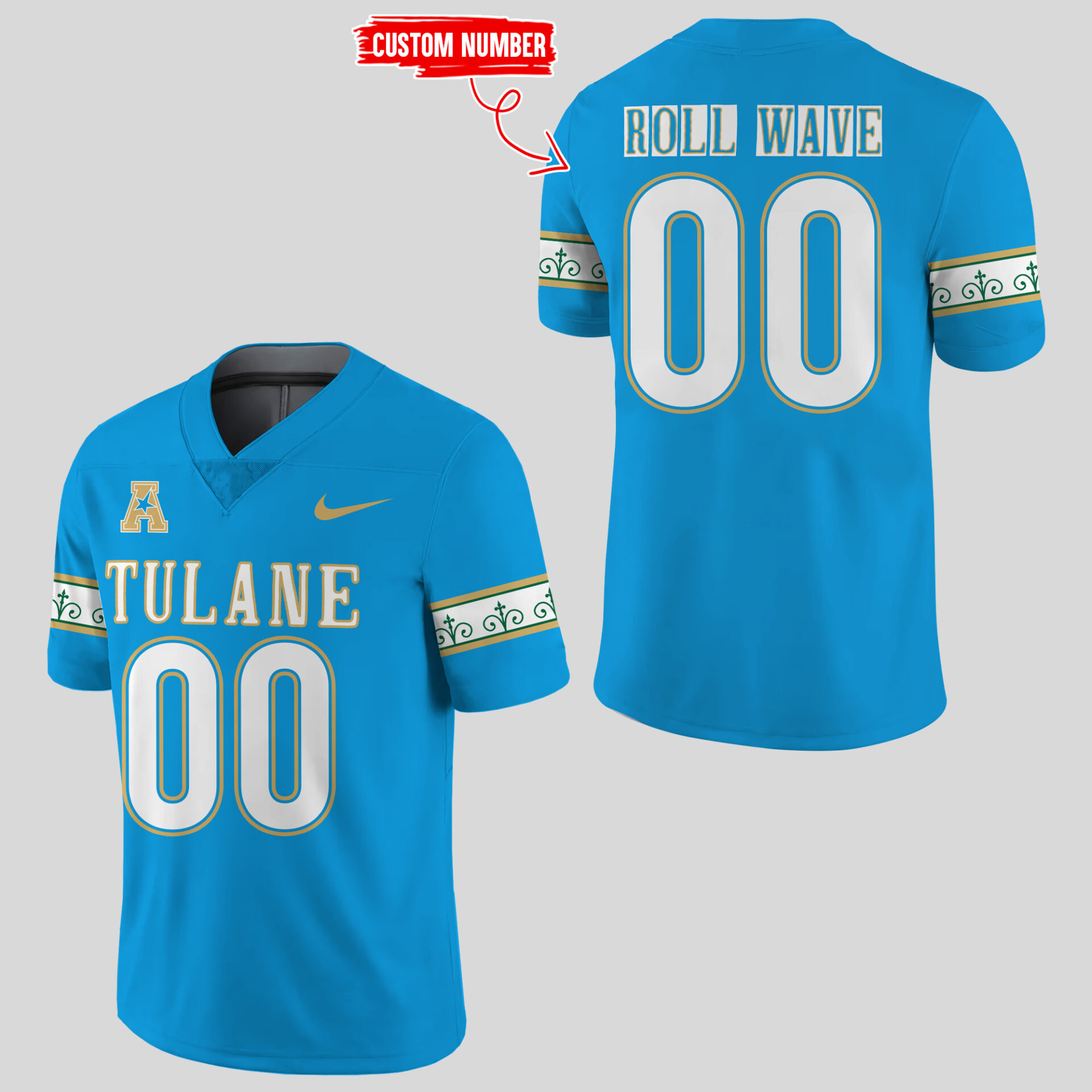 Tulane Football City Edition UptownFootball Jersey Tulane Football City Edition UptownFootball Jersey