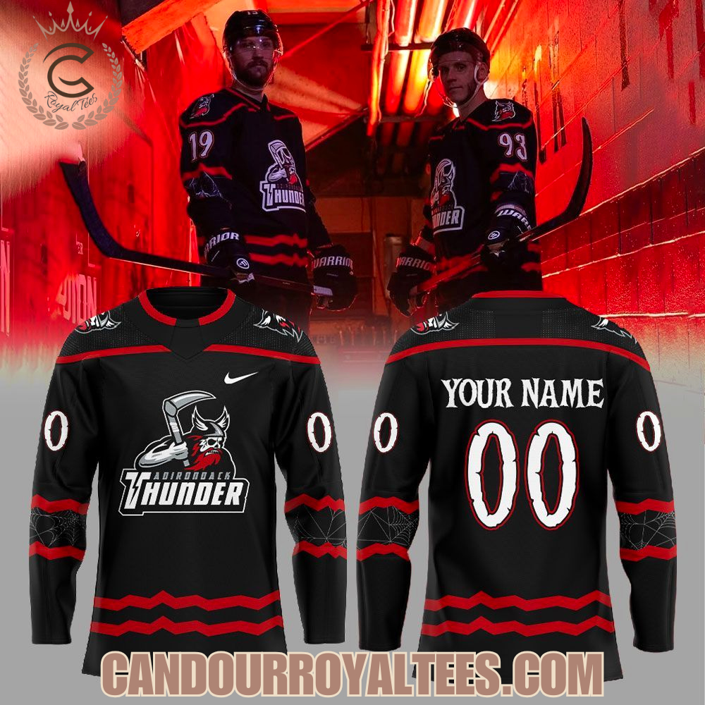 Adirondack Thunder Halloween Auction Uniform Hockey Jersey Adirondack Thunder Halloween Auction Uniform Hockey Jersey