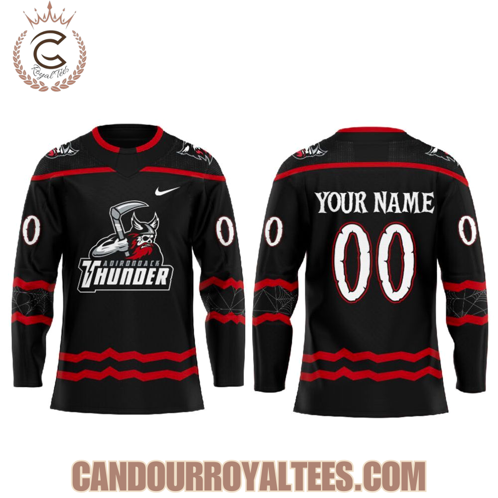 Adirondack Thunder Halloween Auction Uniform Hockey Jersey Adirondack Thunder Halloween Auction Uniform Hockey Jersey