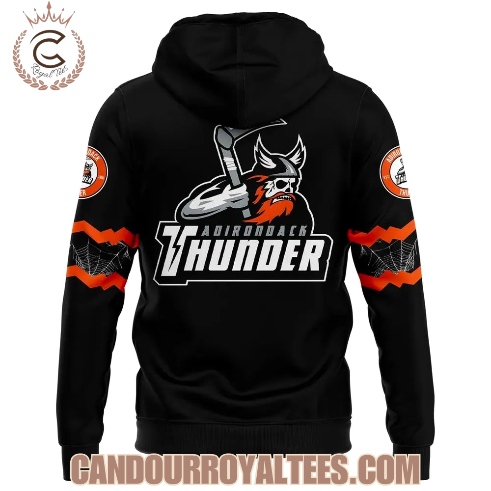 Adirondack Thunder Happy Halloween Hockey Hoodie 2025 Adirondack Thunder Happy Halloween Hockey Hoodie 2025