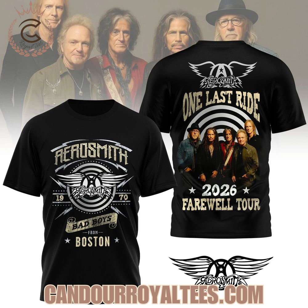 Aerosmith 2026 Farewell Tour 2026 T-Shirt Aerosmith 2026 Farewell Tour 2026 T-Shirt