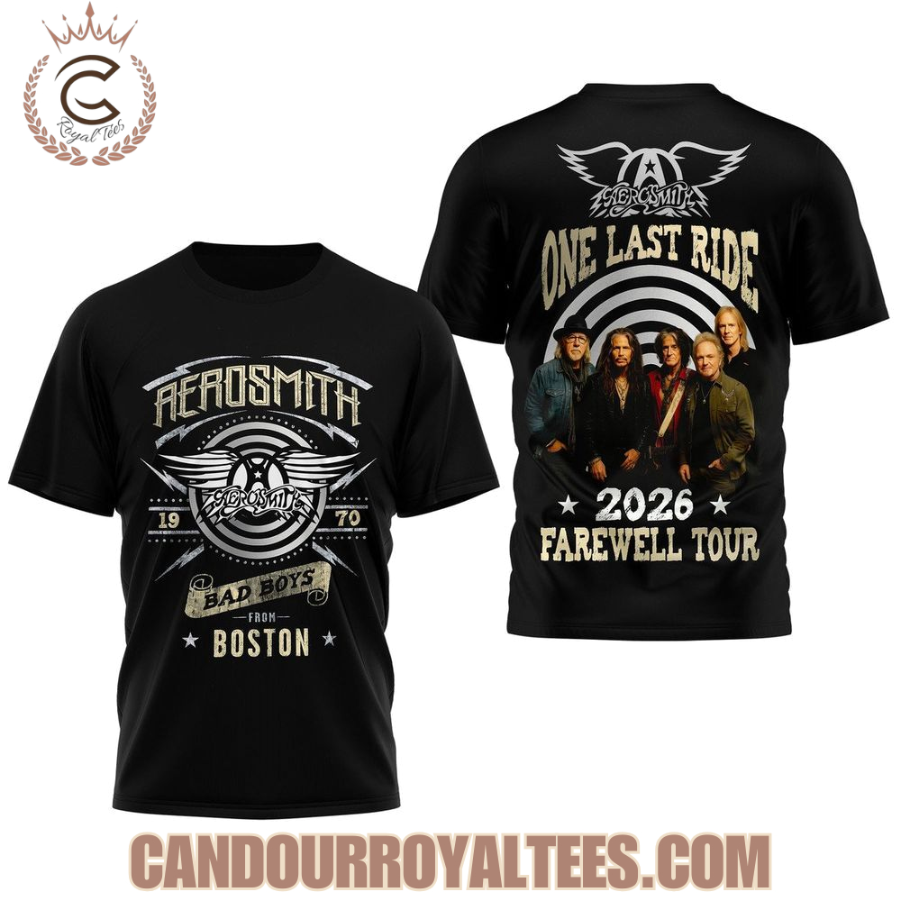 Aerosmith 2026 Farewell Tour 2026 T-Shirt Aerosmith 2026 Farewell Tour 2026 T-Shirt
