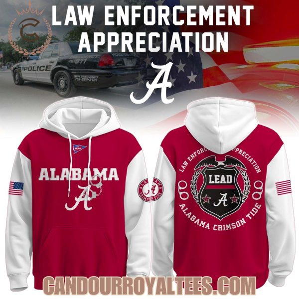 Alabama Crimson Tide x Law Enforcement Appreciation Day Hoodie