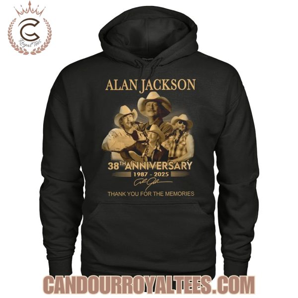 Alan Jackson 38th Anniversary 1987-2025 Thank You For The Memories T-Shirt
