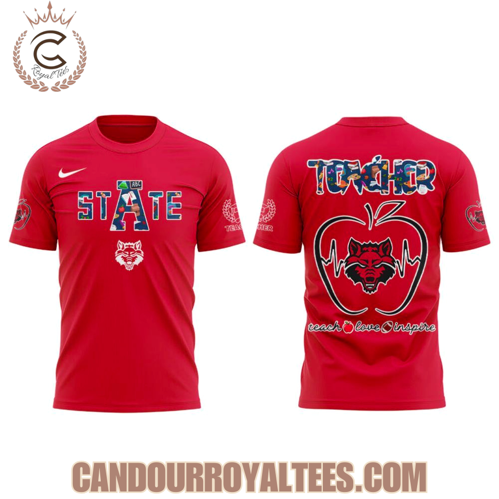 Arkansas State Red Wolves Teachers Appreciation 2025 Hoodie Arkansas State Red Wolves Teachers Appreciation 2025 Hoodie