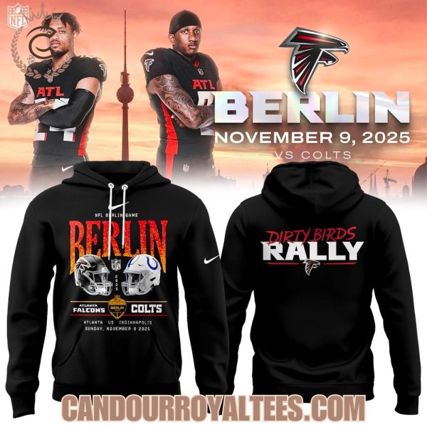 Atlanta Falcons Global Flight to Berlin 2025 Hoodie Atlanta Falcons Global Flight to Berlin 2025 Hoodie