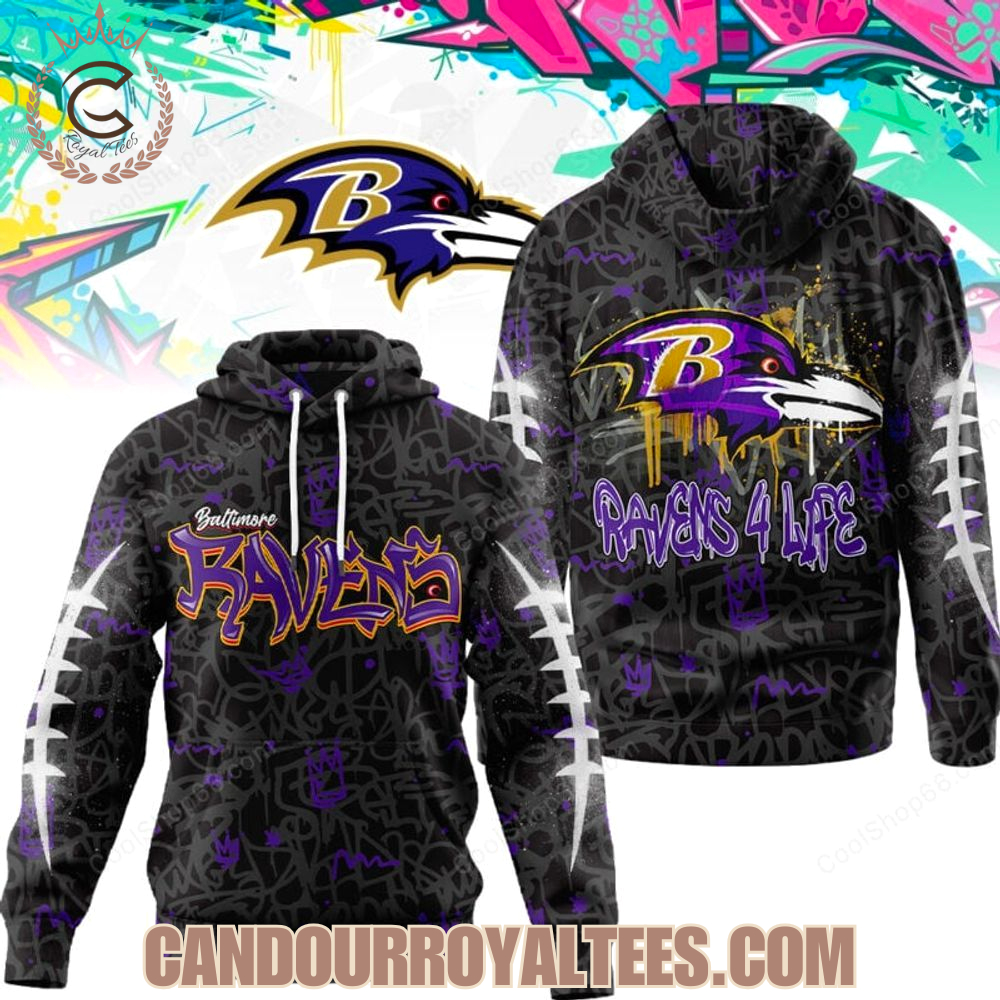 Baltimore Ravens Graffiti For Life Design Shirts Baltimore Ravens Graffiti For Life Design Shirts