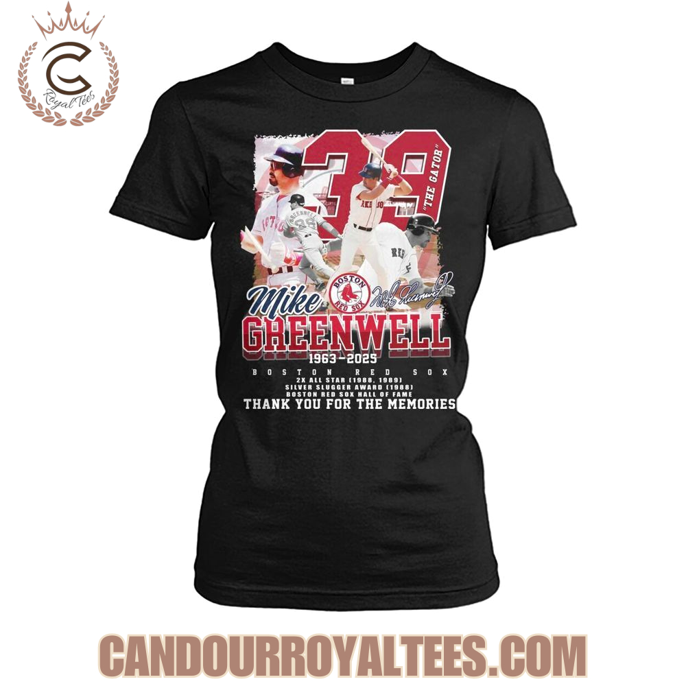 Boston Red Sox Mike Creenweell 1963-2025 Thank You For The Memories T-Shirt Boston Red Sox Mike Creenweell 1963-2025 Thank You For The Memories T-Shirt