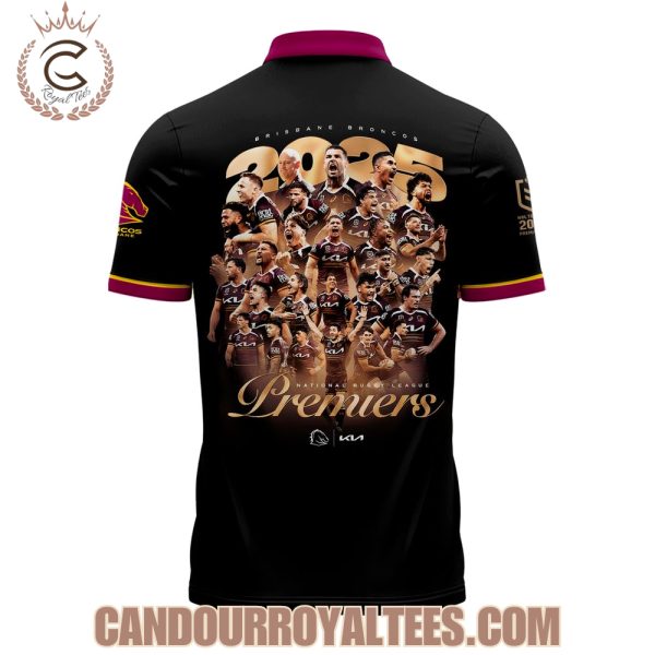 Brisbane Broncos 2025 Premiers Polo Shirt