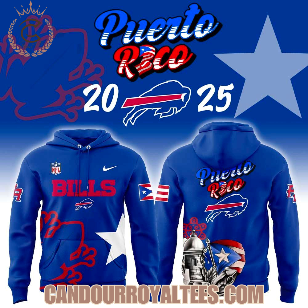 Buffalo Bills Puerto Rico 2025 Hoodie Buffalo Bills Puerto Rico 2025 Hoodie