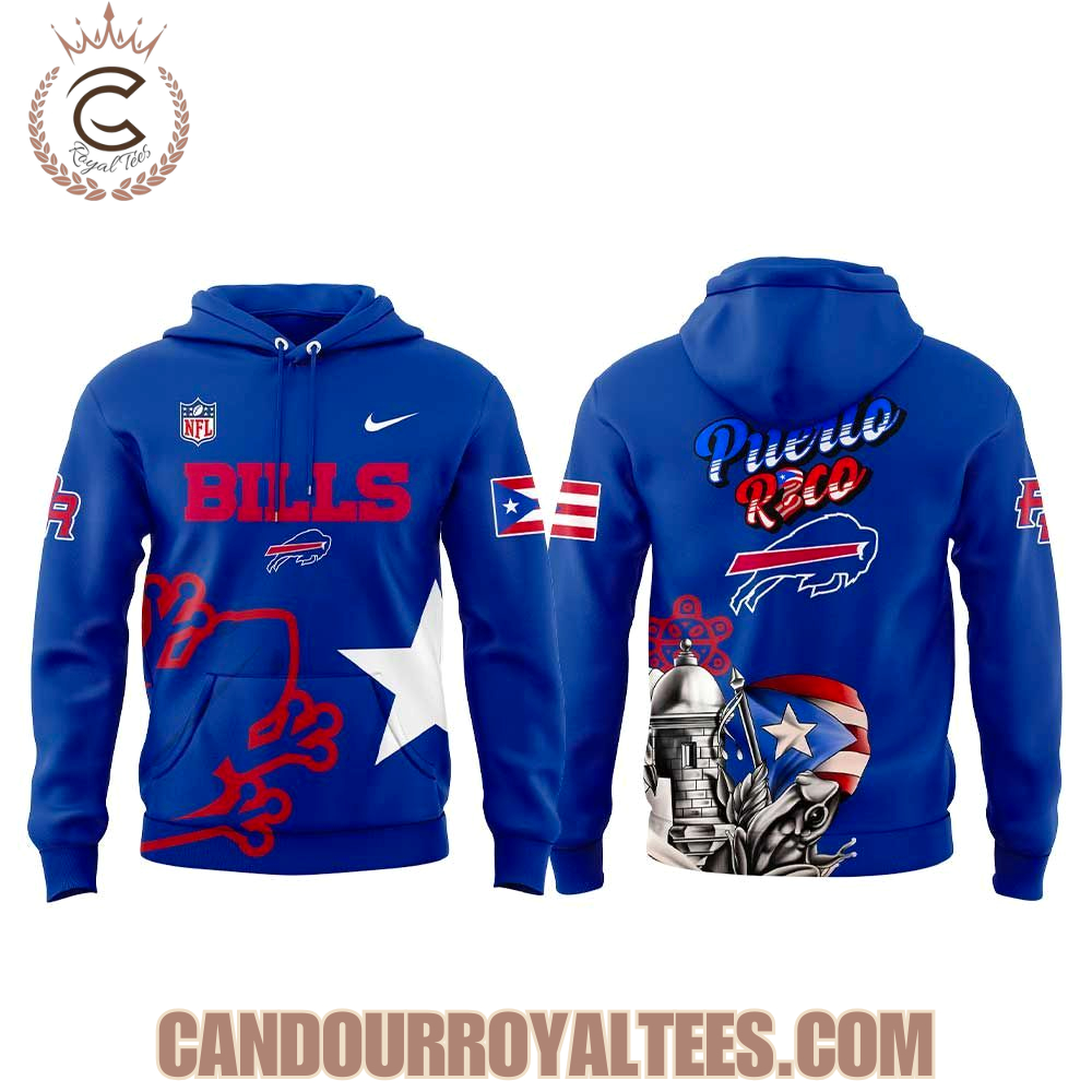 Buffalo Bills Puerto Rico 2025 Hoodie Buffalo Bills Puerto Rico 2025 Hoodie