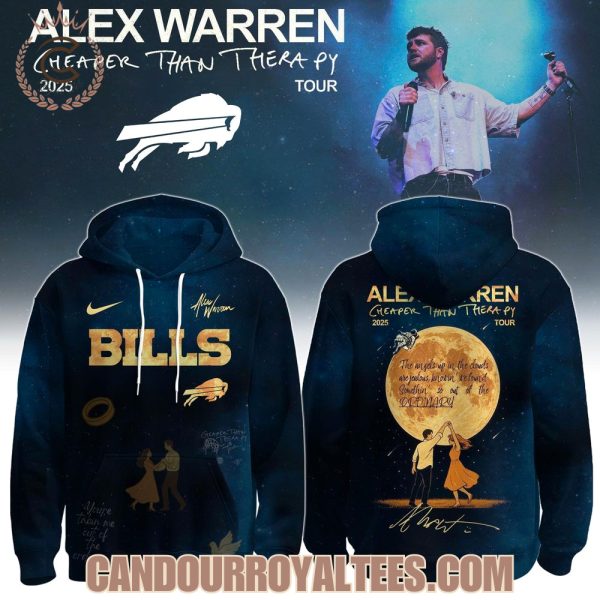 Buffalo Bills x Alex Warren Cheaper Than Therapy Tour 2025 Hoodie