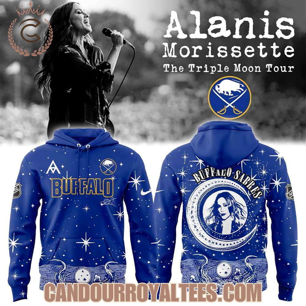 Buffalo Sabres Alanis Morissette The Triple Moon Tour Hoodie Buffalo Sabres Alanis Morissette The Triple Moon Tour Hoodie