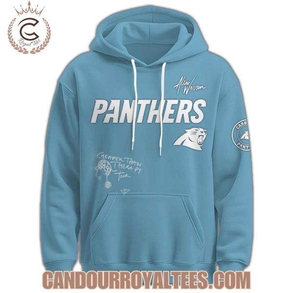 Carolina Panthers x Alex Warren Cheaper Than Therapy Tour 2025 Hoodie
