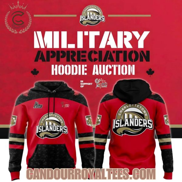 Charlottetown Islanders Military Night Hoodie 2025