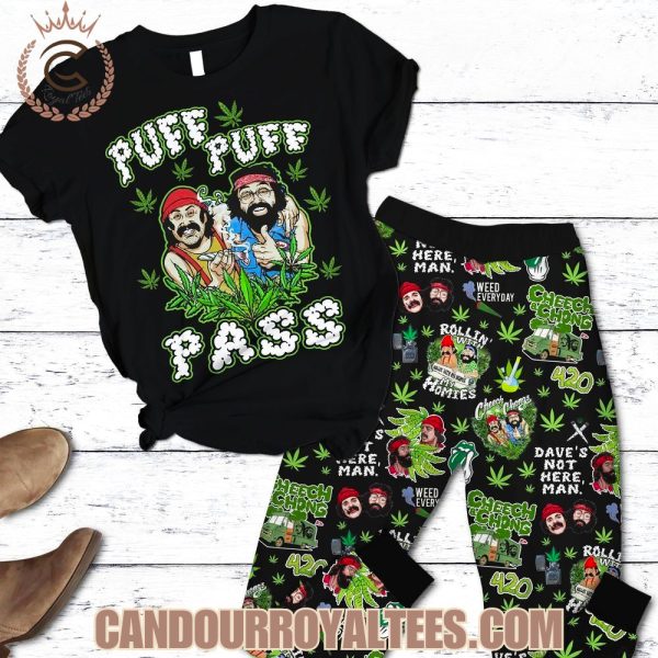 Cheech & Chong Puff Puff Pass Pajamas Set Cheech & Chong Puff Puff Pass Pajamas Set